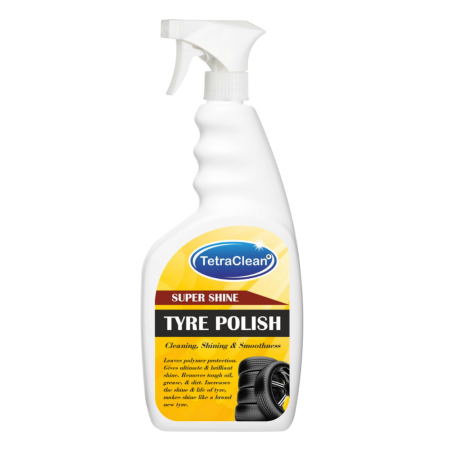 TetraClean Tyre Polish | Car Polish, Long-Lasting Gloss & Protection | Car & Bike Tyre Care | 500ml